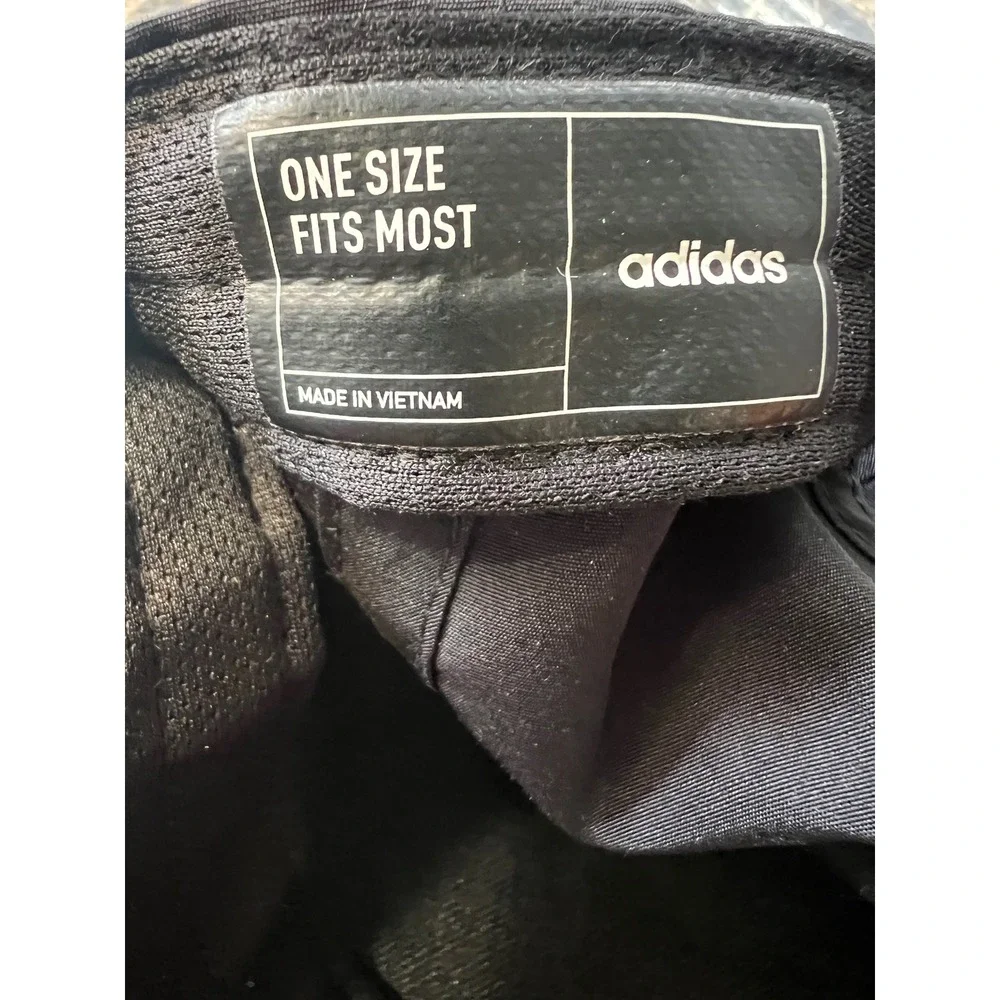 Adidas Golf Mens Black 3-Stripes Circle Logo Performance Baseball Hat OSFM